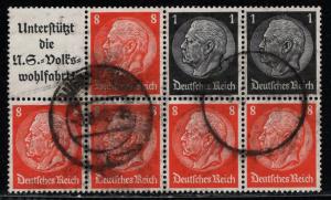 Germany Scott # 415c, used, se-tenant, booklet pane, Mi# HBl 88B