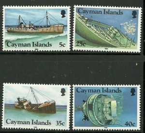 Album Tesori Cayman Islands Scott# 539-542 Shipwrecks come Nuovo Sinistra