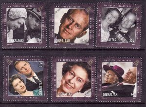 Gibraltar-Sc#1267-72-used set-QEII-Prince Philip-Lifetime of Service-2011-