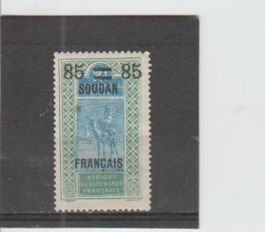 French Sudan  Scott#  53  MH  (1925 Surcharged)