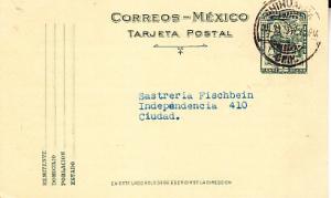 Mexico Postal Card 1937  Local Usage - Water Bill