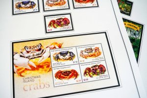 COLOR PRINTED CHRISTMAS ISLAND 2011-2020 STAMP ALBUM PAGES (55 illustr. pages)