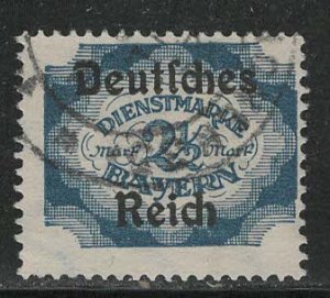 German States Bavaria Scott # O67, used, exp h/s