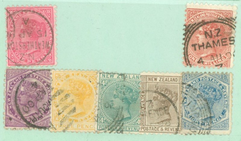 New Zealand #61-67 Used Single (Complete Set) (Queen)