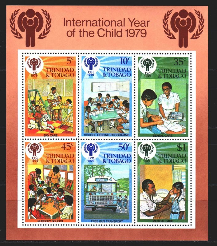 Trinidad and Tobago. 1979. BL26. UNICEF children. MNH.