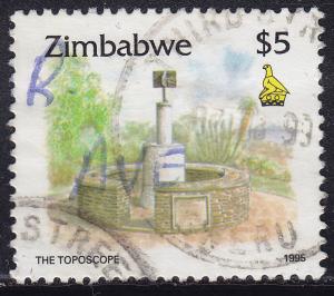 Zimbabwe 734 USED 1995 The Toposcope