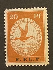 [AG] Germany 1912 Airmail Mi VI « E.E.L.P » Mint *Hinged* Mi-CV 140$