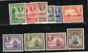 Antigua #66 - #76 Very Fine Mint Original Gum Hinged Set