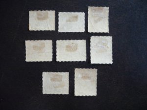 Stamps - Iraq - Scott# 1-8 - Mint Hinged Part Set of 8 Stamps