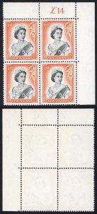 New Zealand SG733b 1/9 Sheet Value Block U/M