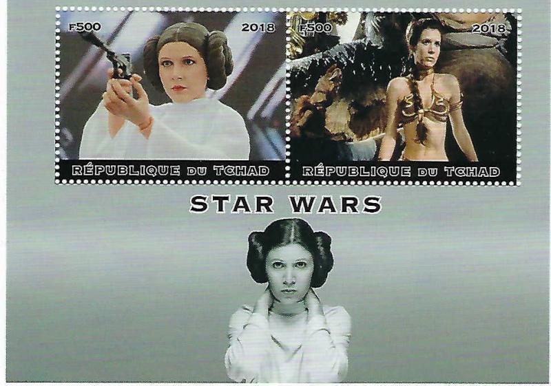 Chad - 2018 Star Wars Movie - 4 Stamp Sheet - 3B-549