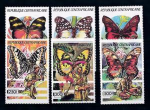 [70753] Central African Republic 1990 Insects Butterflies Scouting  MNH