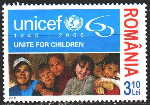 Romania. 2006. 6156. UNICEF children. MNH.