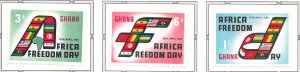 Ghana 75-77: Flags and Map, MH, F-VF