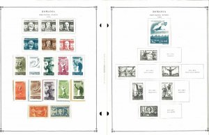 Romania 1941-1989 CTO, M & U Hinged on Scott International Pages Thru 1999