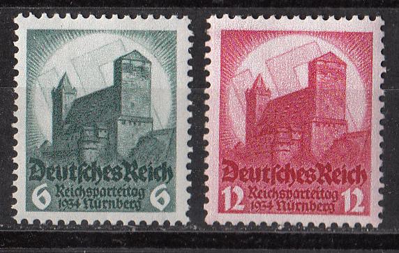 Germany 442-3 Mi 546-7 MNH VF 1934 SCV $68.00