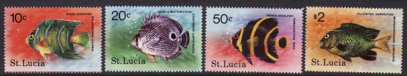 St. Lucia #443-46 F-VF Mint LH * Fish