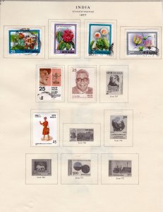 India Stamp Collection on pages   ......see details below