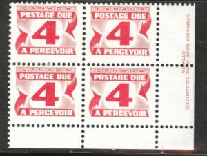 CANADA Scott J31a  MNH** postage due  corner block 1977