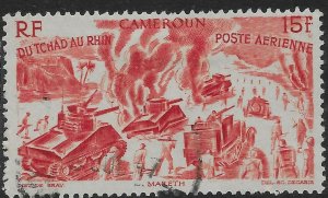 CAMEROUN (FRENCH) SG228 1946 15f ROSE-RED AIR STAMP USED