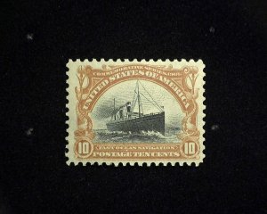 HS&C: Scott #299 MLH 10 cent Pan American Fresh Vf/Xf US Stamp