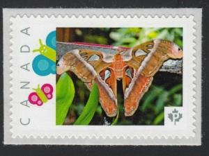 BUTTERFLY - 1, MOTH = Picture Postage stamp MNH Canada 2014 [p73bf10/1]