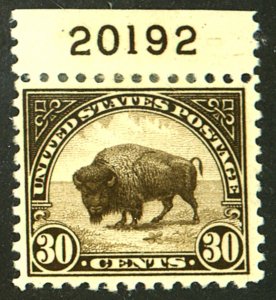 U.S. #569 MINT OG HR