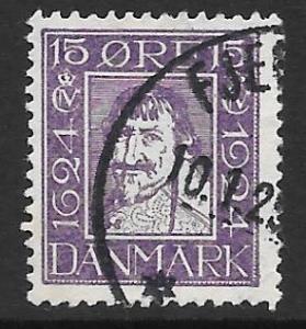 DENMARK #169 VF Used stamp Christian IV 2018 CV $7.00