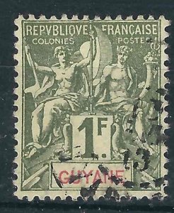 French Guiana 49 YT 42 Used F/VF 1892 SCV $14.00