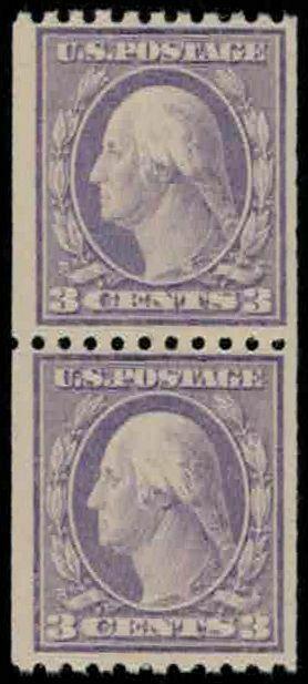 MALACK 489 F/VF OG NH Line Pair 2663