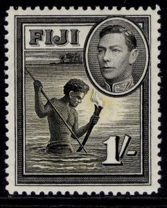 FIJI GVI SG262, 1s black & yellow, M MINT.