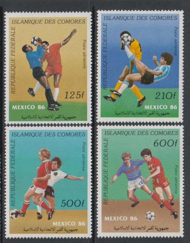 XG-T287 COMOROS IND - Football, 1986 Mexico '86 World Cup MNH Set