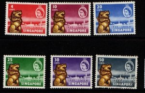 SINGAPORE SG53/8 1959 CONSTITUTION  MOUNTED MINT