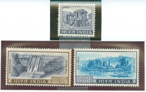 India #418/420-421 Mint (NH) Single
