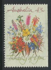 SG 1231  SC# 1164b  Used right margin imperf Wildflowers 