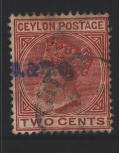 Ceylon Sc#87 Used
