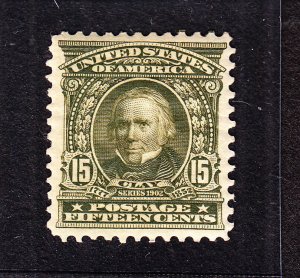 US 309 15c Clay Mint VF OG H SCV $180