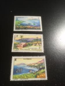 French Polynesia sc 213-215 MNH