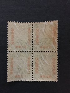 China stamp memorial block, used, Genuine, Manchukuo, RARE cancel,    List 1306