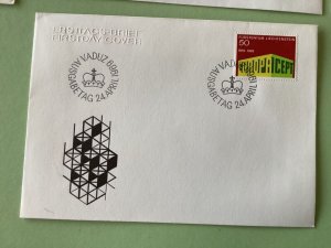 Liechtenstein 1969 postal stamps covers 7 items Ref A1397