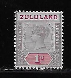 Zululand 16 1d Victoria single MH