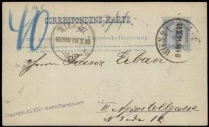 Austria Empire 10Kr Rohrpost Pneumatic Mail Postal Stationery Card G67588