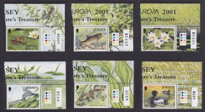 Jersey 991-996 Europa Water Nature's Treasure set UR 6 MNH 2001