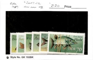 Germany - DDR, Postage Stamp, #2607-2612 Mint NH, 1987 Fish (AD)