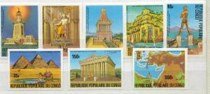 Congo 460-67 MNH VF imperf. Pyramids