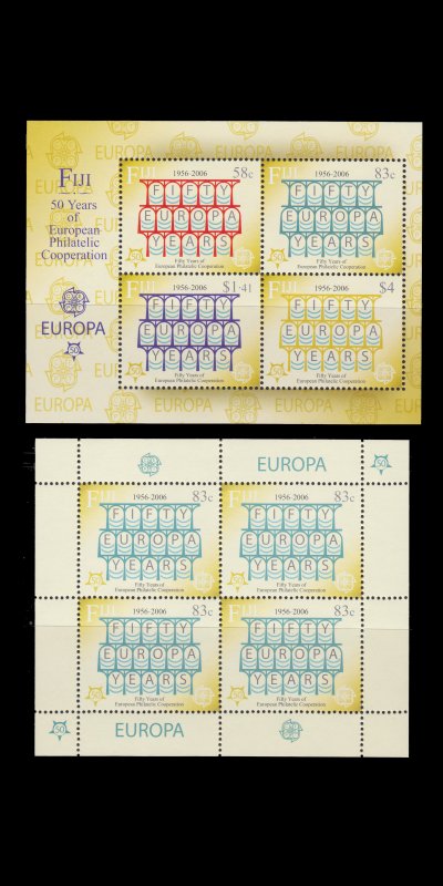 FIJI. 50th ANNIVERSARY EUROPA (CEPT) FIRST STAMP. SCOTT # 1050 - 53