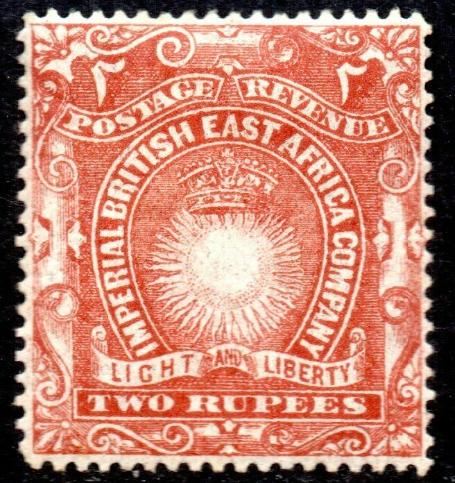 1890 British East Africa Company Sg 16 2r brick-red Mounted Mint