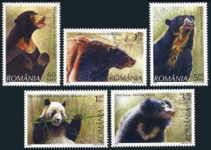 Romania 5034-5038,5039 sheet,MNH. Bears 2006.