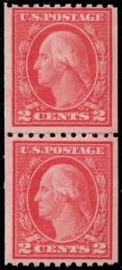 US #488 George Washington Joint Line Pair; MNH