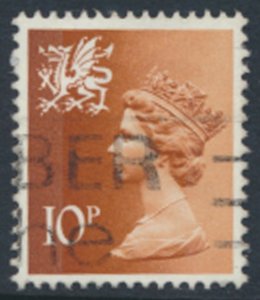 GB Wales   SC# WMMH13  SG W28  Used 2 phosphor bands see details & scans